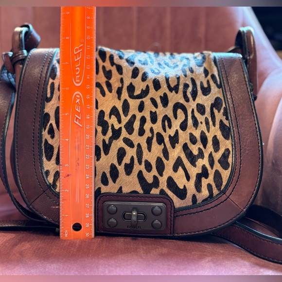 Fossil Leather Crossbody Saddlebag
Leopard Print Calf Hair Flap - Picture 14 of 15
